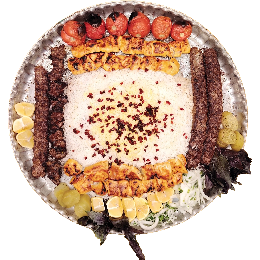 Persian Feast Platter at MR KABAB Persian Restaurant in Tbilisi