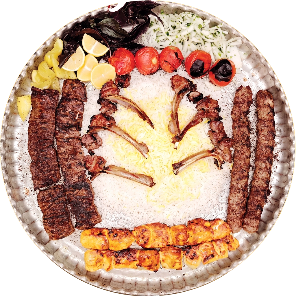 Persian Royal Platter at MR KABAB Persian Restaurant in Tbilisi