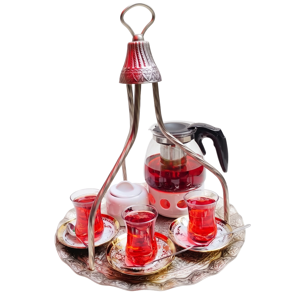 Pot of Hibiscus Tea