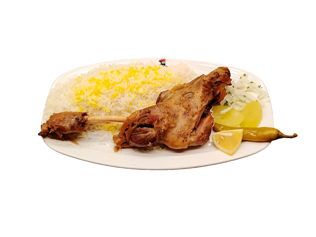 Lamb Shank with Rice
