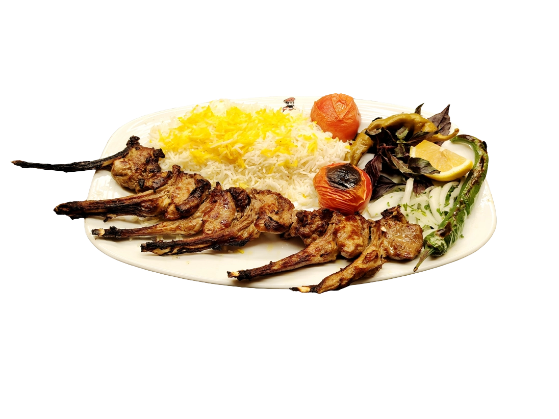 Shashlik (Rack of Lamb) with Rice
